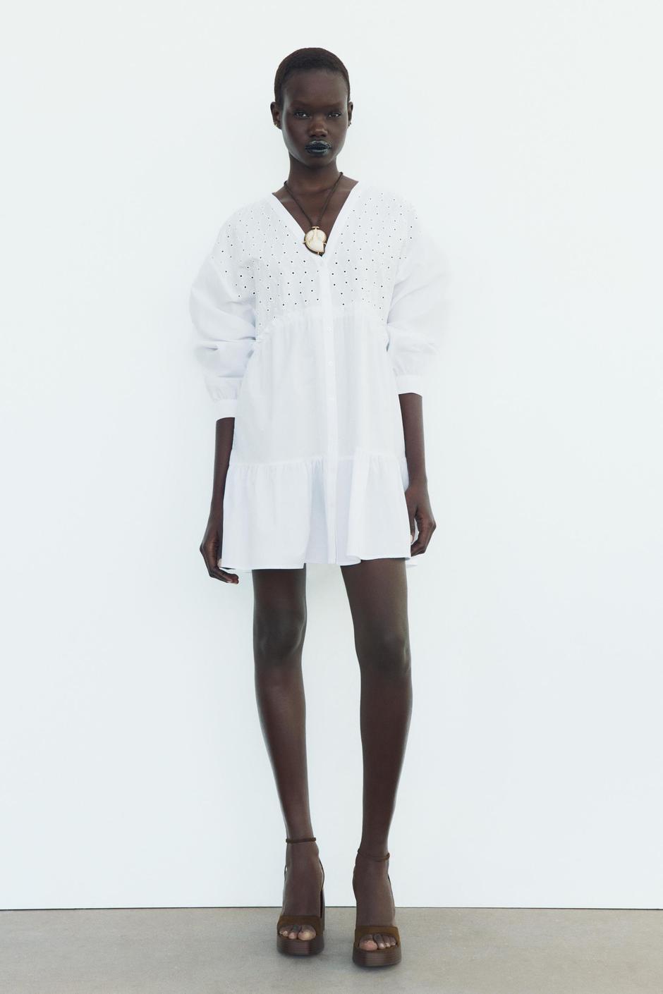 Foto: Zara, bijela haljina (prije 29,95 eura - sada 17,99 eura) | Autor: Zara