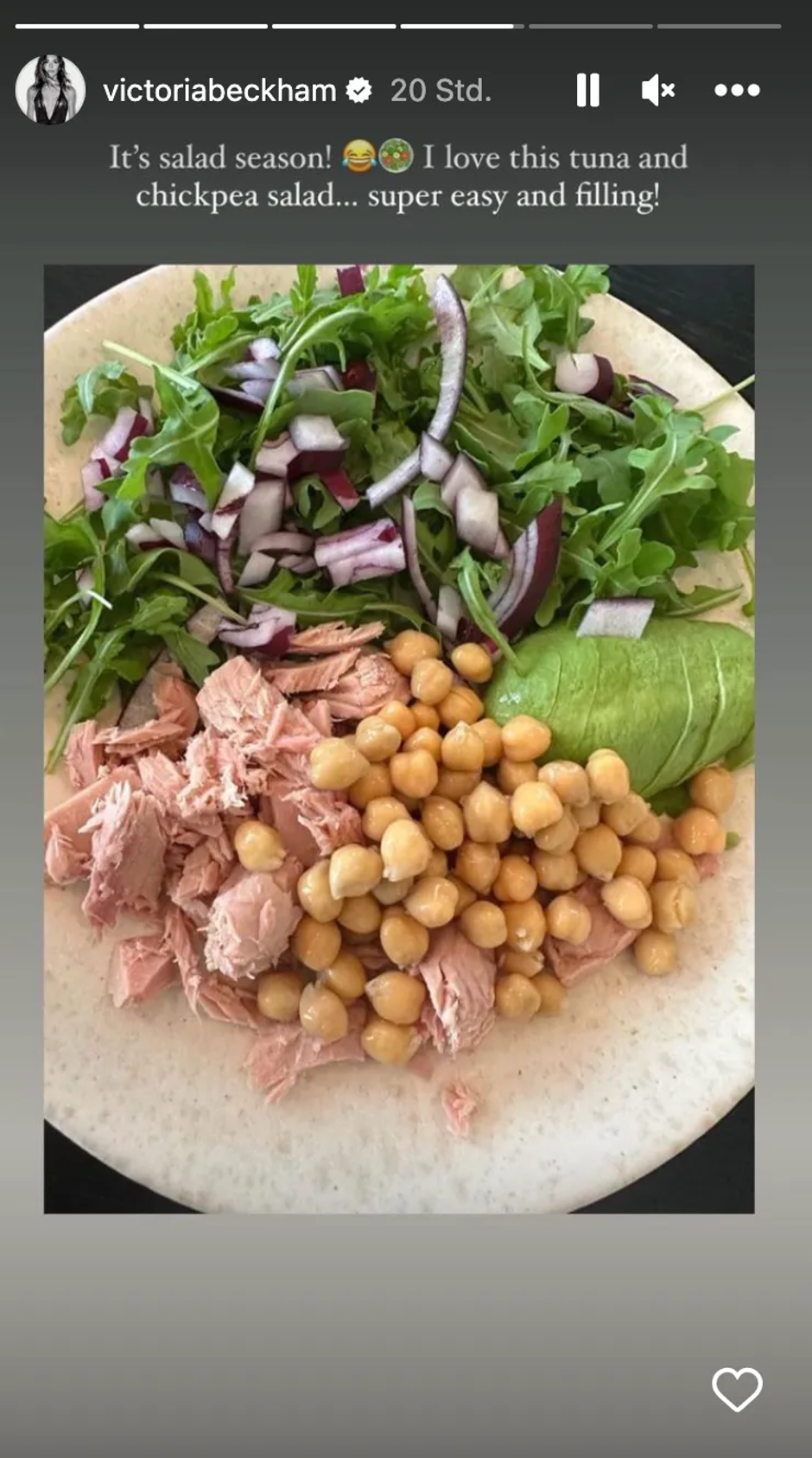 Foto: Instagram @victoriabeckham, ukusna salata za proljeće | Autor: Instagram @victoriabeckham
