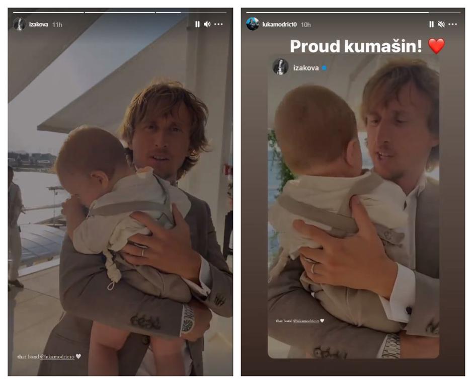 Luka Modrić je krštenim kum malenom Ivanu | Autor: Instagram@lejla.fili