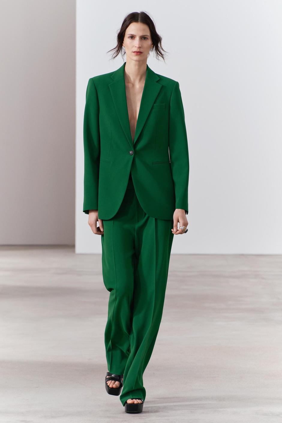 Foto: Zara, zeleno odijelo (sako 69,95 eura i hlače 39,95 eura) | Autor: Zara
