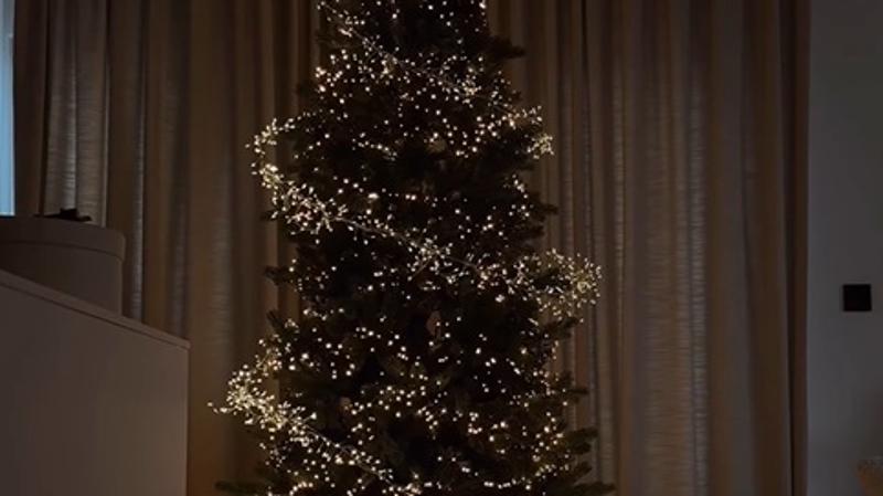 Dobra ideja: Jelena Perić okitila je jelku samo lampicama, minimalistički, a efektno