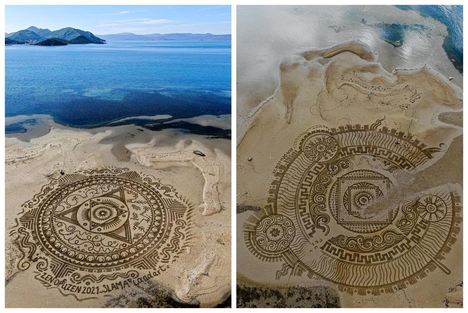 Predivna umjetnost na pijesku Nikole Fallera | Autor: Facebook/FURKA