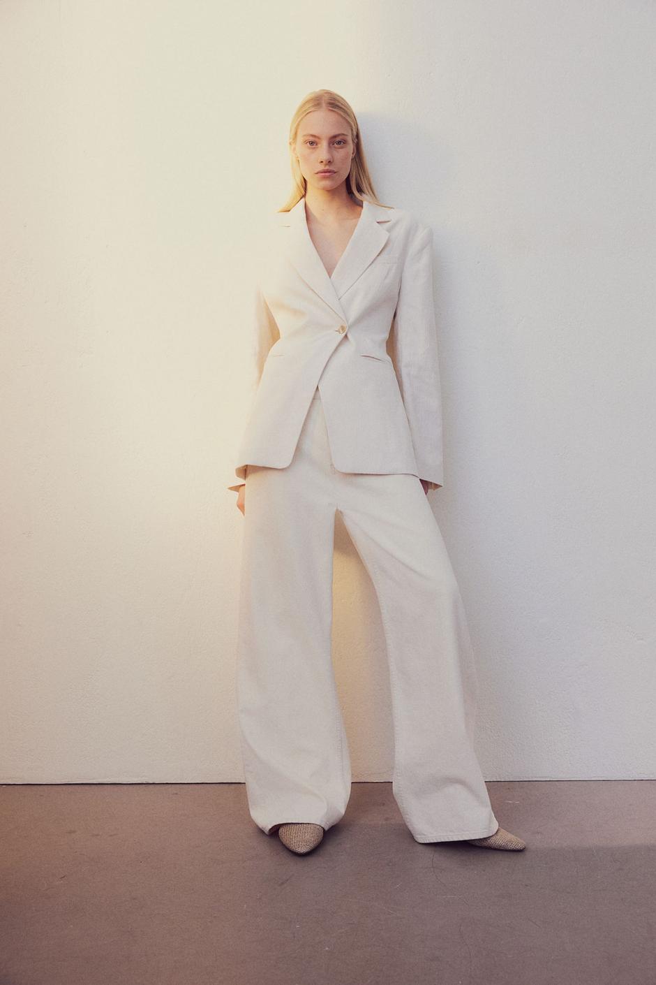 Foto: H&M, laneno bijelo odijelo (sako 49,99 eura i hlače 30,99 eura) | Autor: H&M