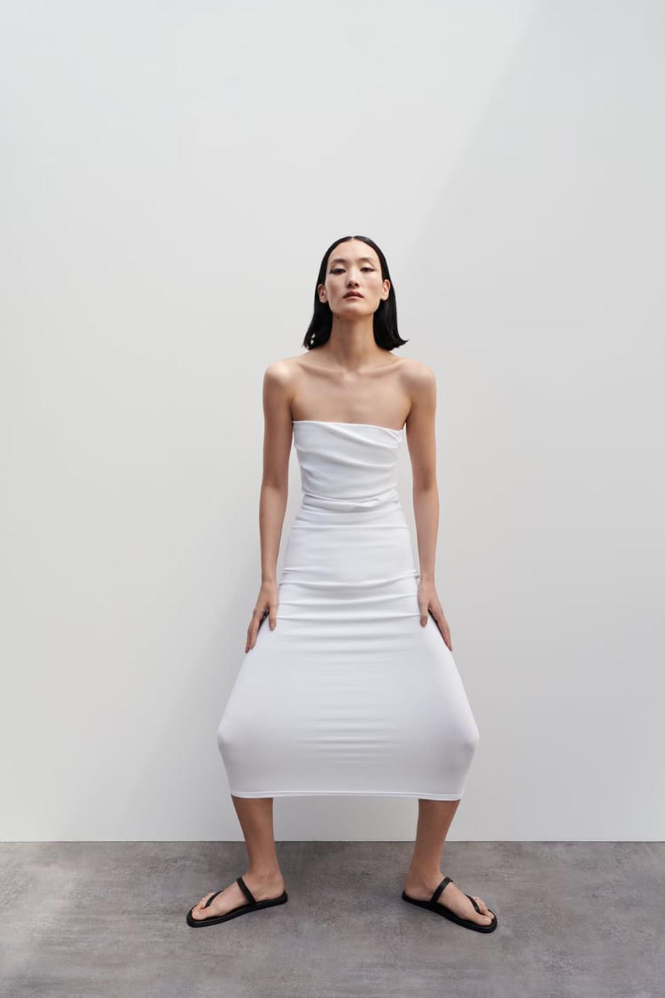 bijela bandeau haljina | Autor: Zara