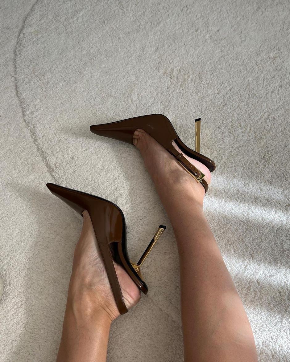 YSL cipele s otvorenom petom | Autor: Instagram @ingridwilkinson