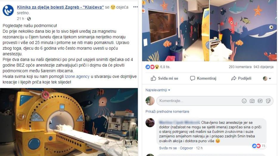 | Autor: printscreen/facebook: Klinika za dječje bolesti Zagreb - "Klaićeva"