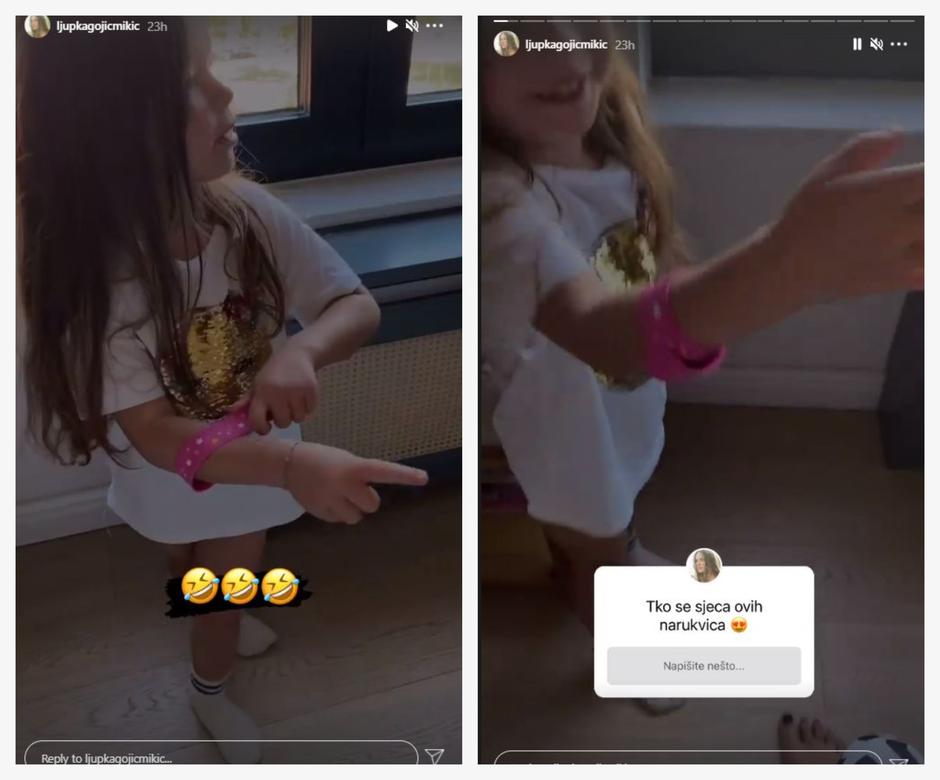 Ljupka Gojić Mikić u igri sa svojom kćerkom podsjetila je na nekad popularne 'Slap' narukvice | Autor: Instagram/@marianne_theodorsen