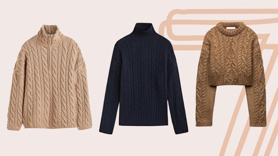 pulover s pletenicama | Autor: H&M/Massimo Dutti/Zara