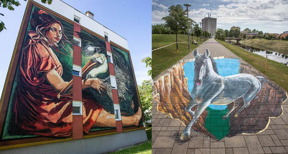Murali na StreetArt festivalu u Vukovaru | Autor: Pixsell/Davor Javorović