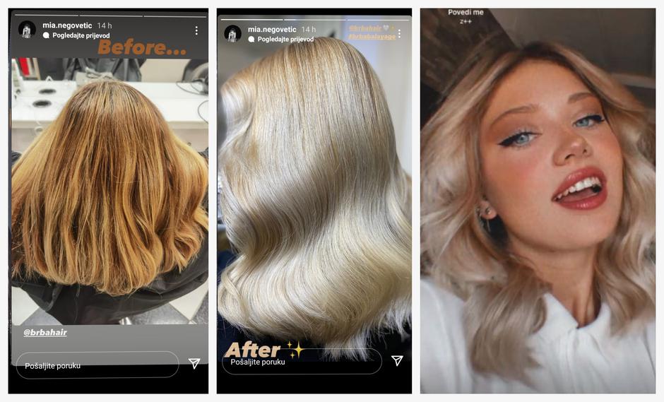 Mia Negovetić promijenila je frizuru | Autor: Instagram/@marianne_theodorsen