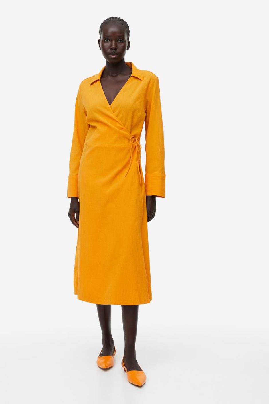 midi haljine na preklop | Autor: H&M