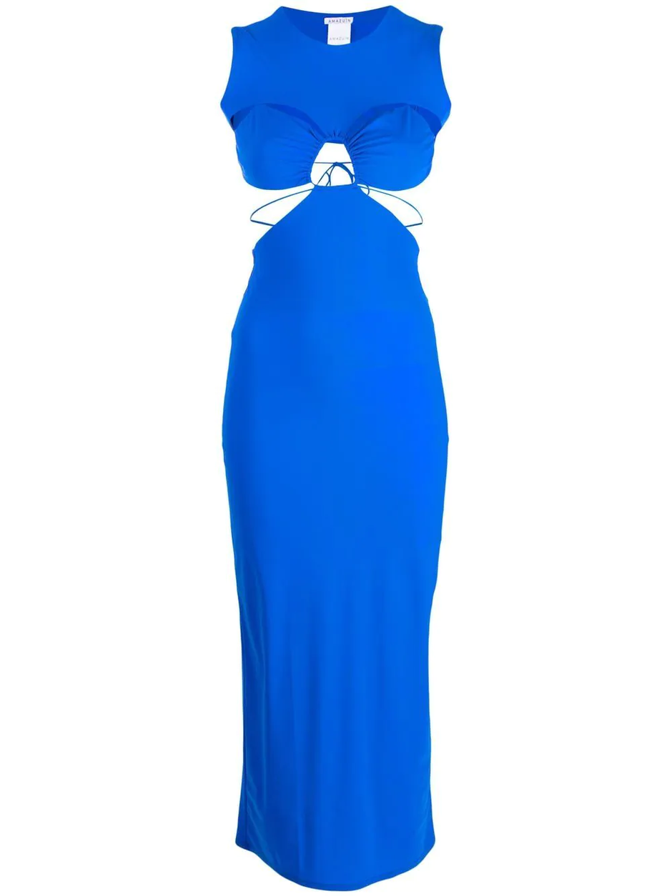 kobalt plava cut out haljina | Autor: Farfetch