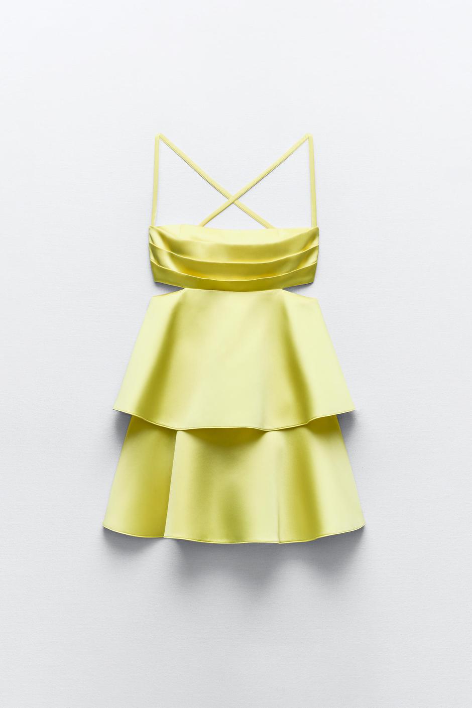 Foto: Zara, mini žuta haljina | Autor: Zara
