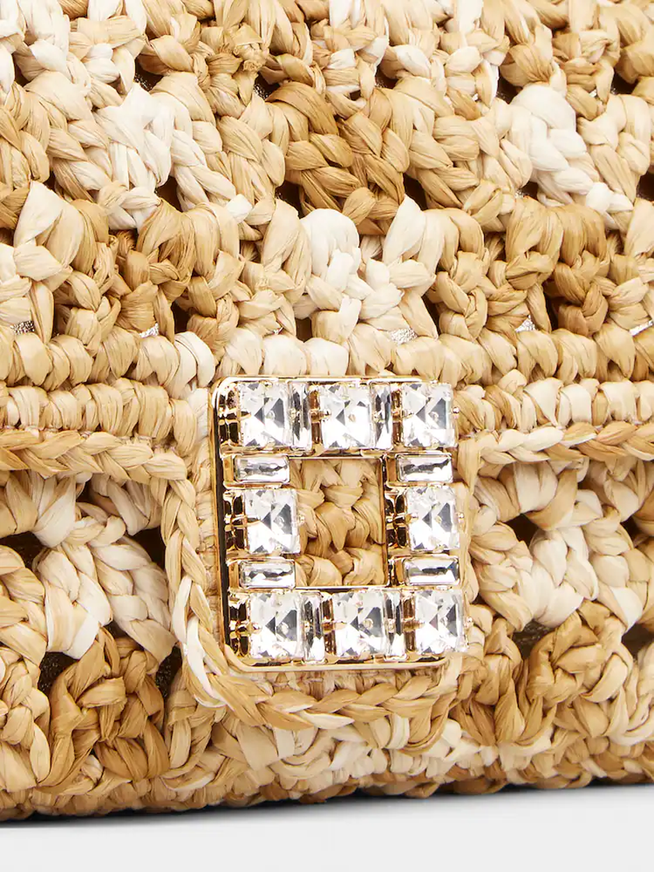 Foto: Roger Vivier, clutch torbica od rafije | Autor: www.rogervivier.com