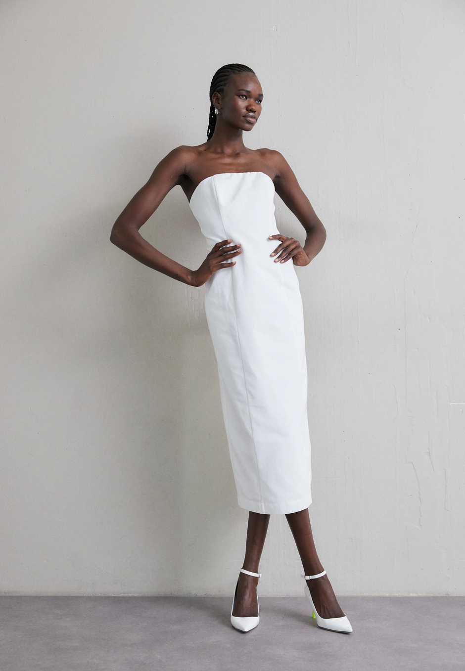 bijela bandeau haljina | Autor: Zalando
