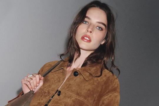 Jakna od brušene kože iz Zare