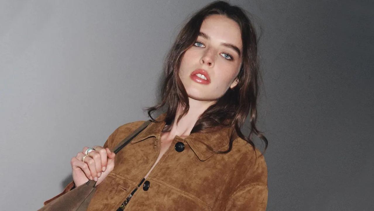 Jakna od brušene kože iz Zare