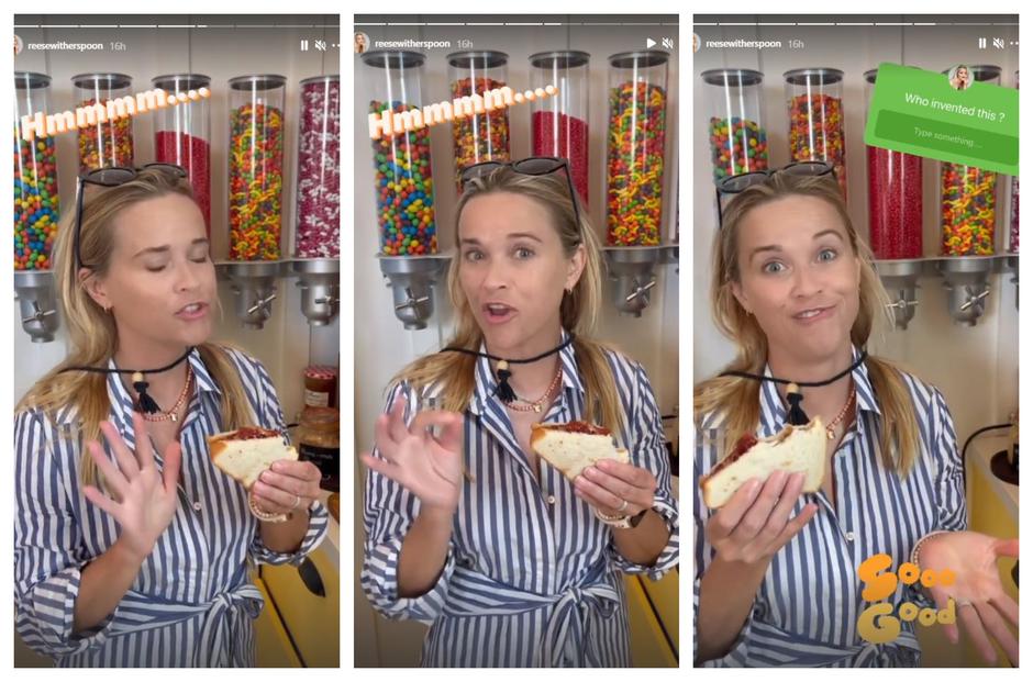 Reese Witherspoon uživa u kombinaciji sendviča | Autor: Instagram@lejla.fili