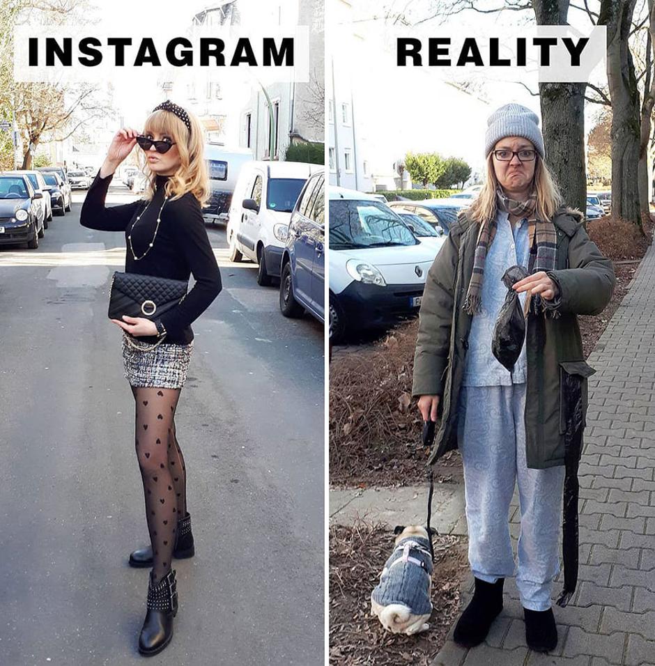 Instagram vs reality | Autor: Instagram/@geraldinewest_