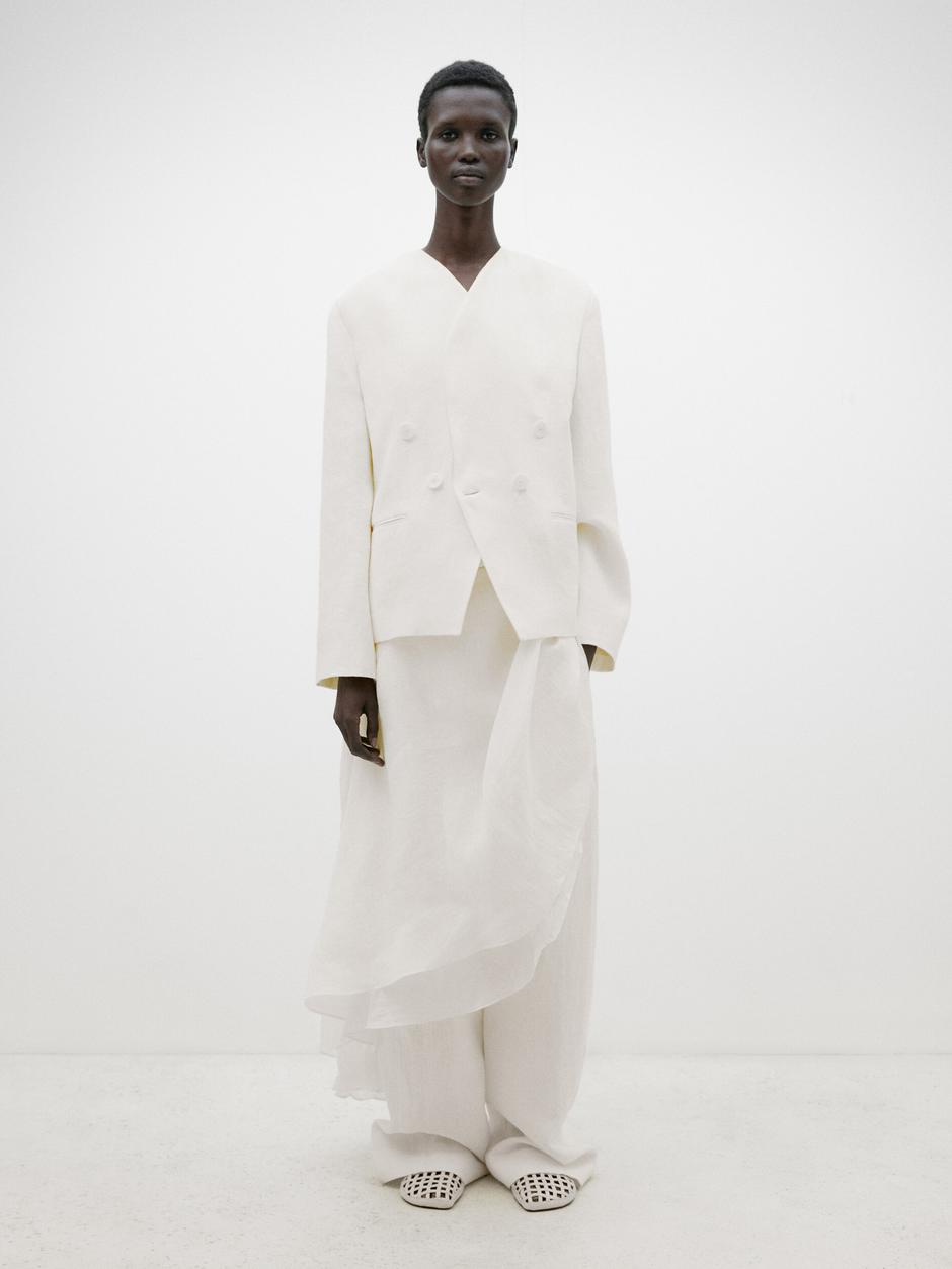Foto: Massimo Dutti, laneno odijelo u bijeloj boji | Autor: Massimo Dutti