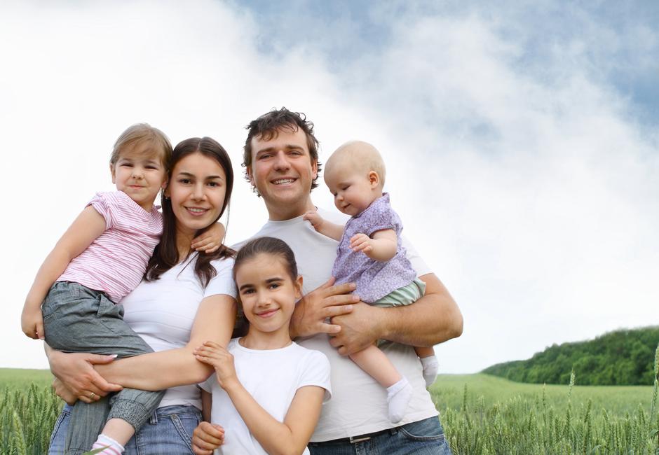 Peteročlana obitelj | Autor: Shutterstock
