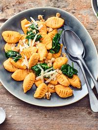 Njoki od bundeve s umakom od lisičarki