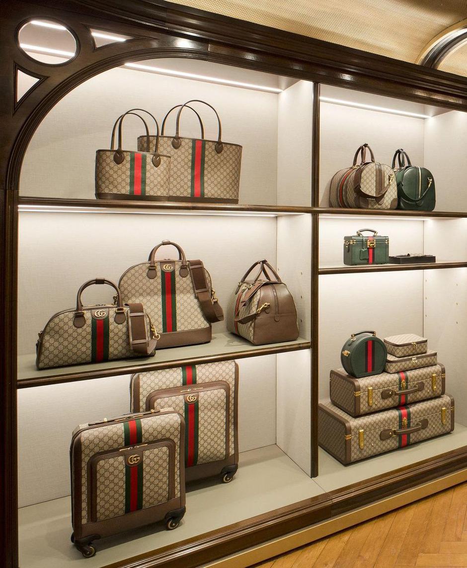 Gucci dućan s putnim torbama i koferima | Autor: Instagram@gucci