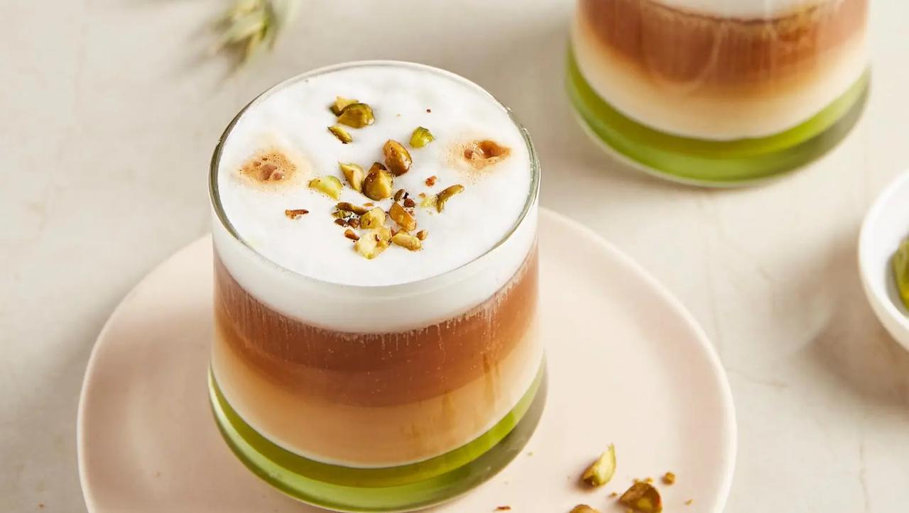 Pistachio latte