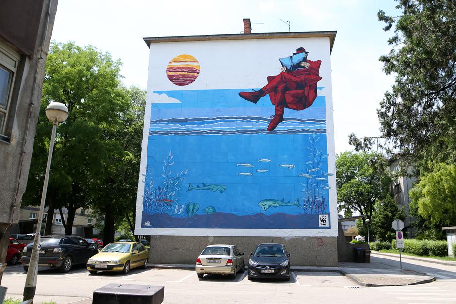 Mural na zagrebačkoj Sigečici | Autor: Pixsell