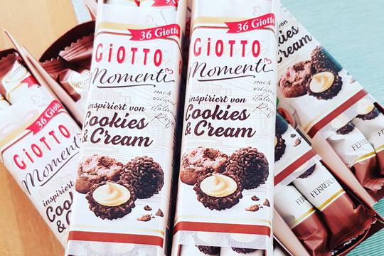 Novi okus Giotto kuglica, Cookies&Cream