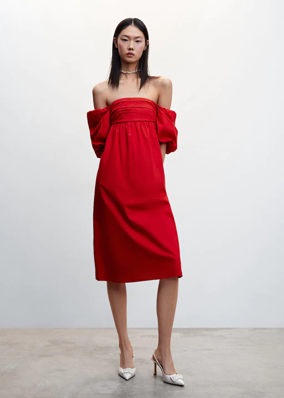 crvena haljina | Autor: Mango
