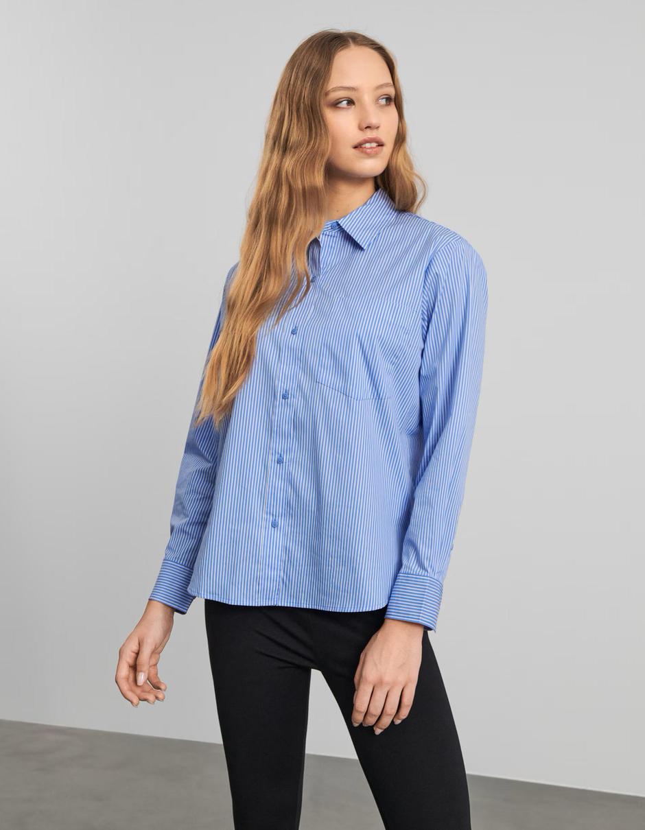 Foto: Sinsay, plavo bijela košulja na prugice (9,99 eura) | Autor: 