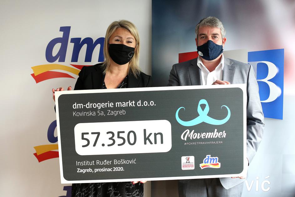Donacija dm-a Institutu Ruđer Bošković U pet godina dm osigurao više od četvrt milijuna kuna za istraživanje raka prostate