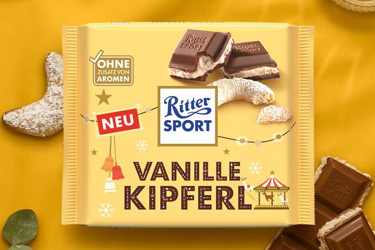 Ritter Sport čokolada s okusom vanilin kiflica