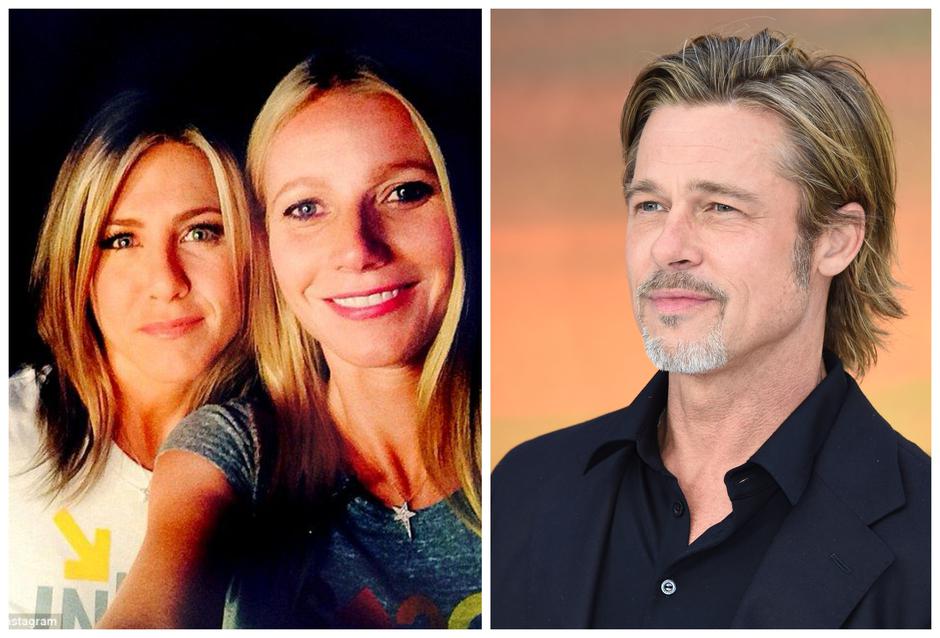 Gwyneth Paltrow, Jennifer Aniston i Brad Pitt | Autor: Instagram/Shutterstock