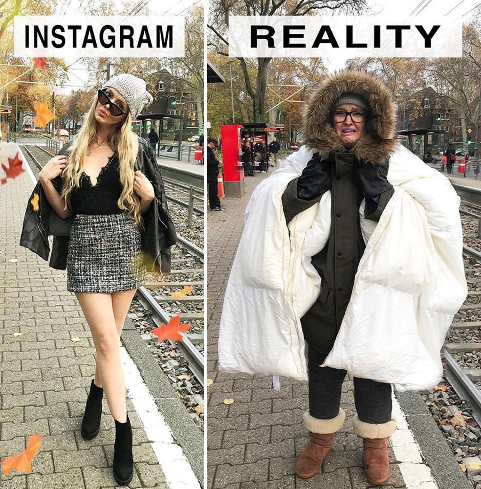 Instagram vs reality | Autor: Instagram/@geraldinewest_