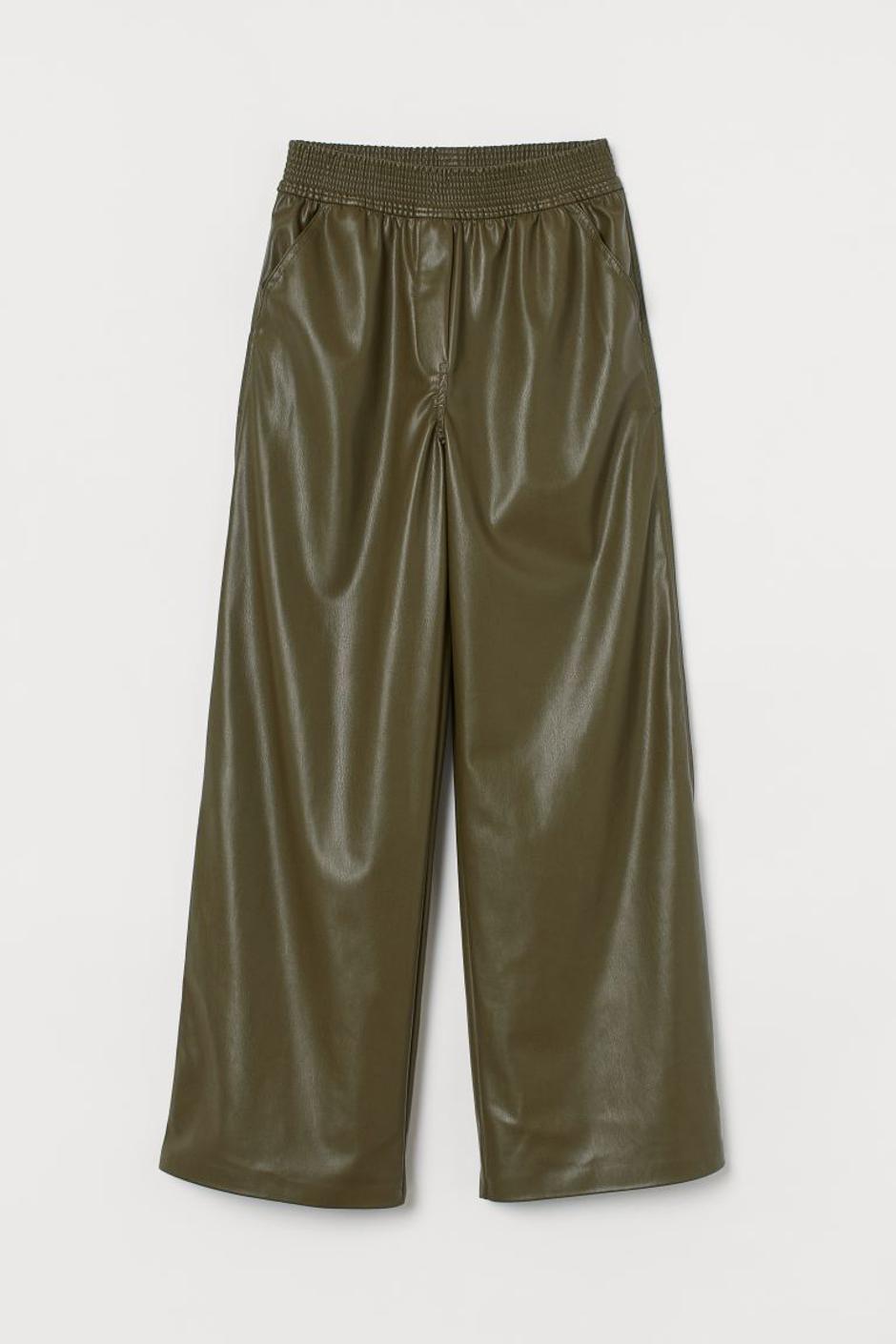 široke kožne hlače | Autor: H&M